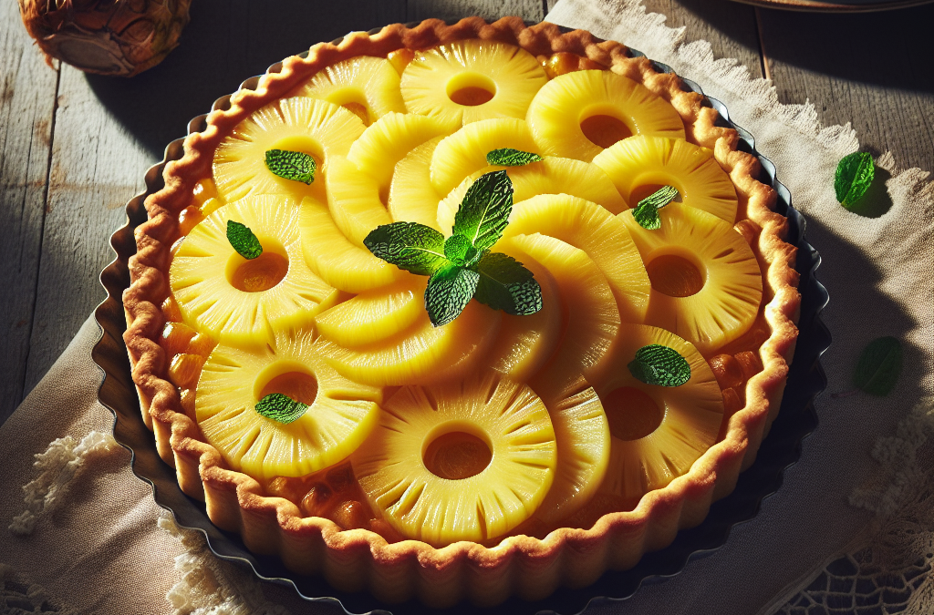 Tarta de piña