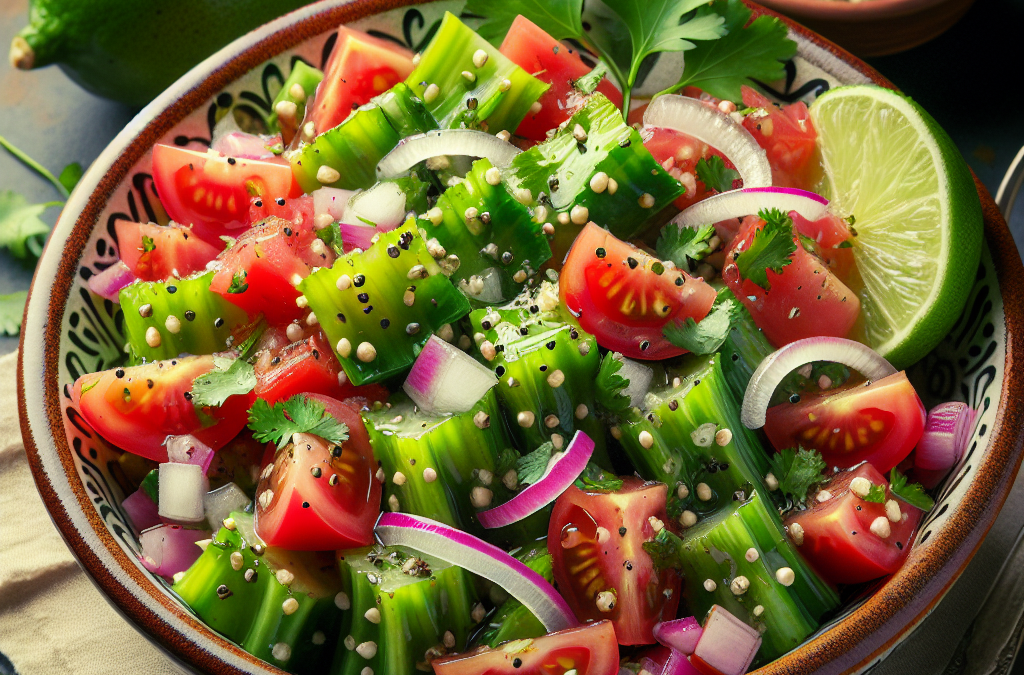 Ensalada de nopales crudos
