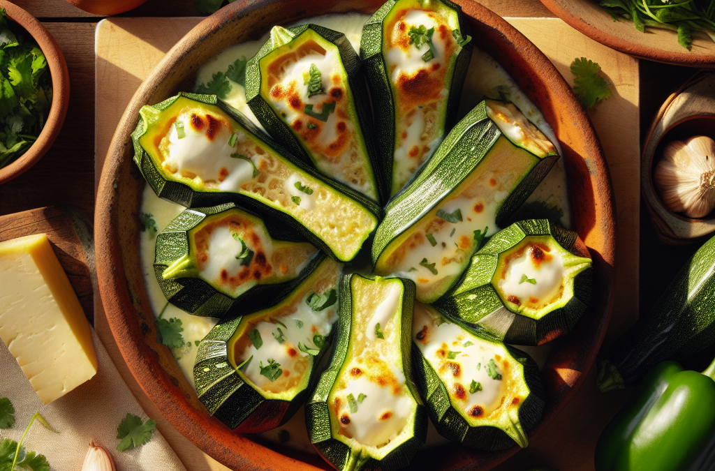Calabacitas Rellenas de Queso